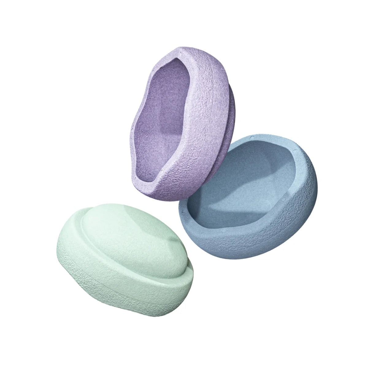 Stapelstein Balance Stepping Stones - Original size, Set of 3, Cool Pastel