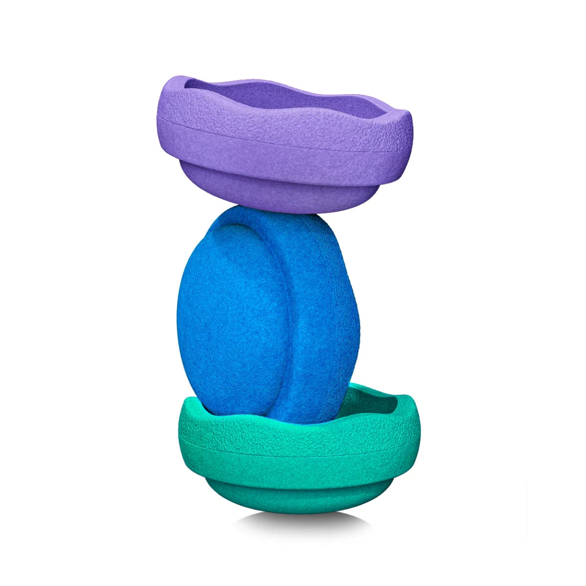 Stapelstein Balance Stepping Stones - Original size, Set of 3, Cool Classic