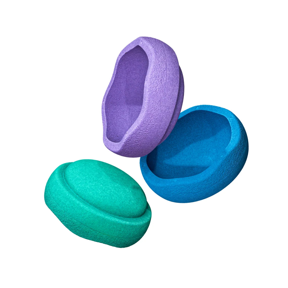 Stapelstein Balance Stepping Stones - Original size, Set of 3, Cool Classic