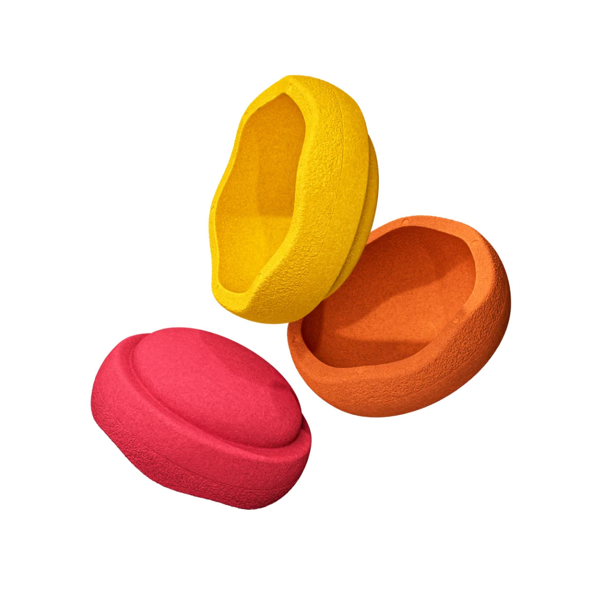 Stapelstein Balance Stepping Stones - Original size, Set of 3, Warm Classic