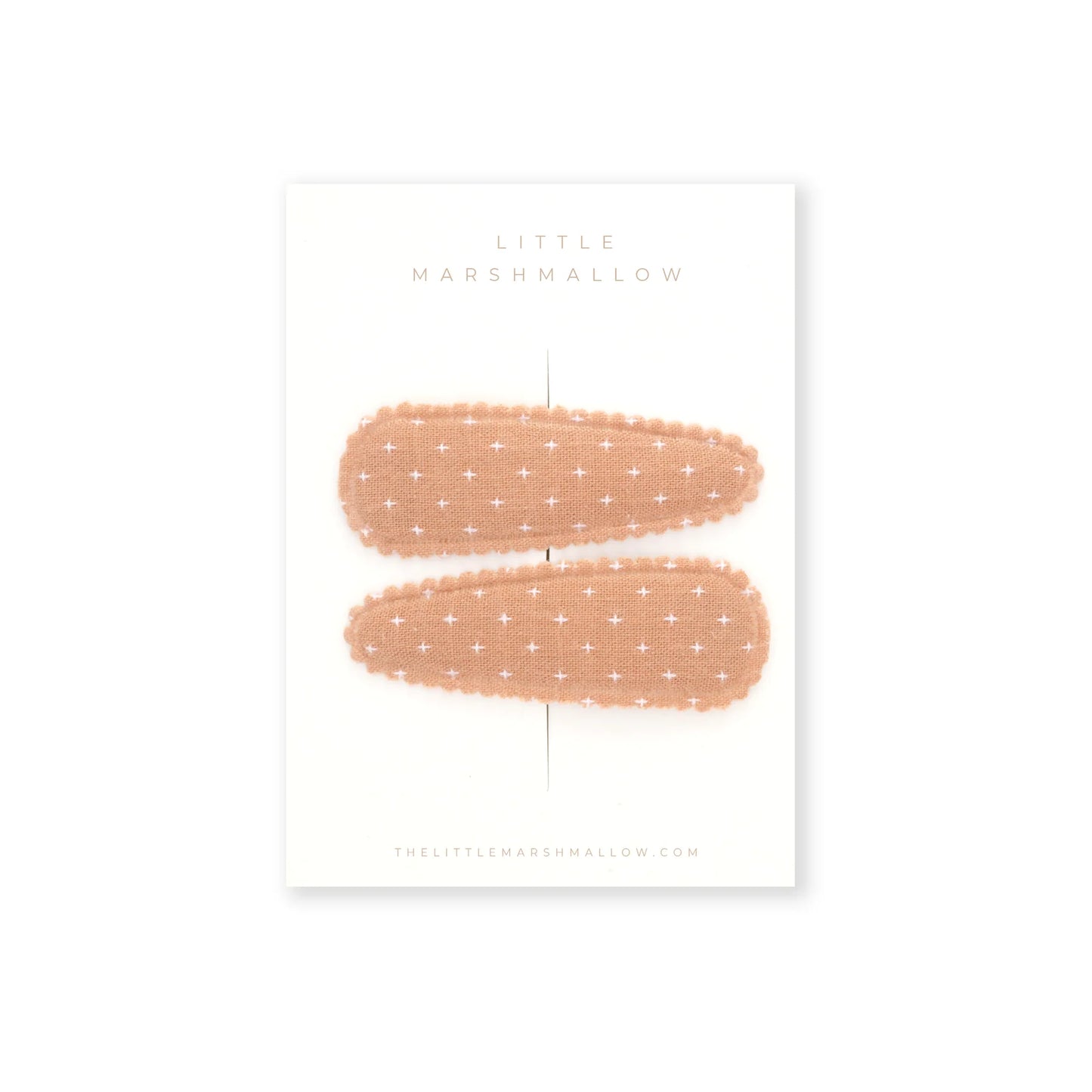 Hair Clips - Terracotta Stitch