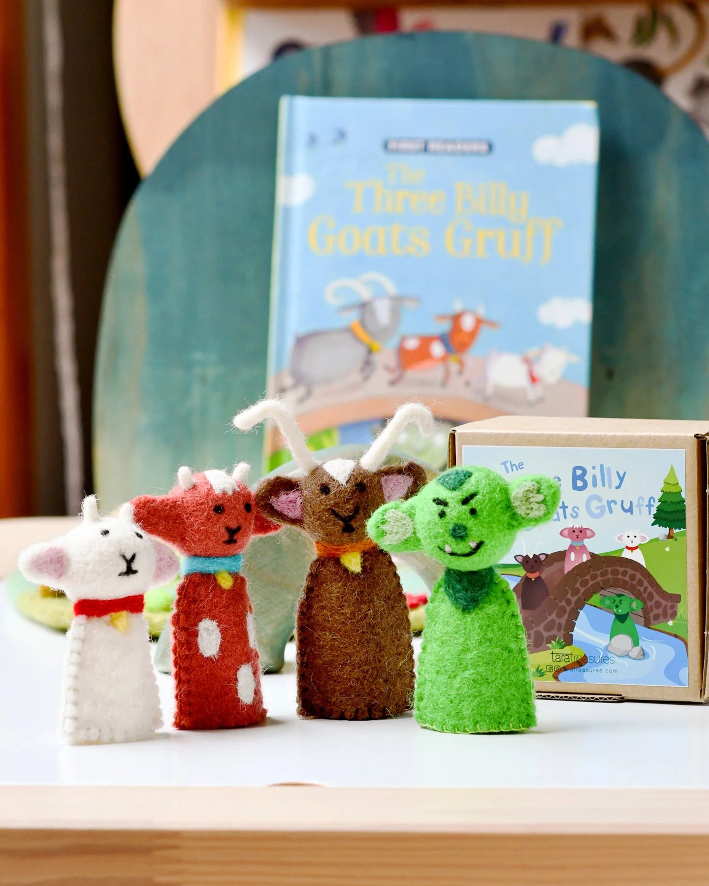 Finger Puppet Set - 3 Billy Goats Gruff