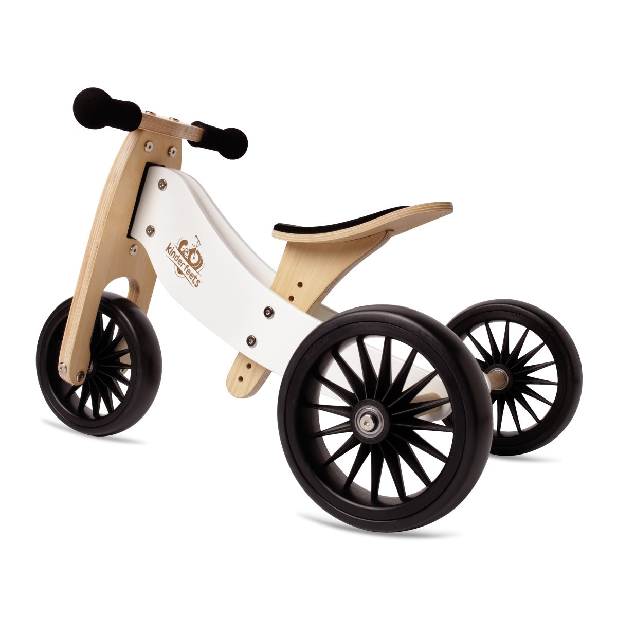 Kinderfeets 2 in 1 Tiny Tot plus Trike and Balance Bike - White