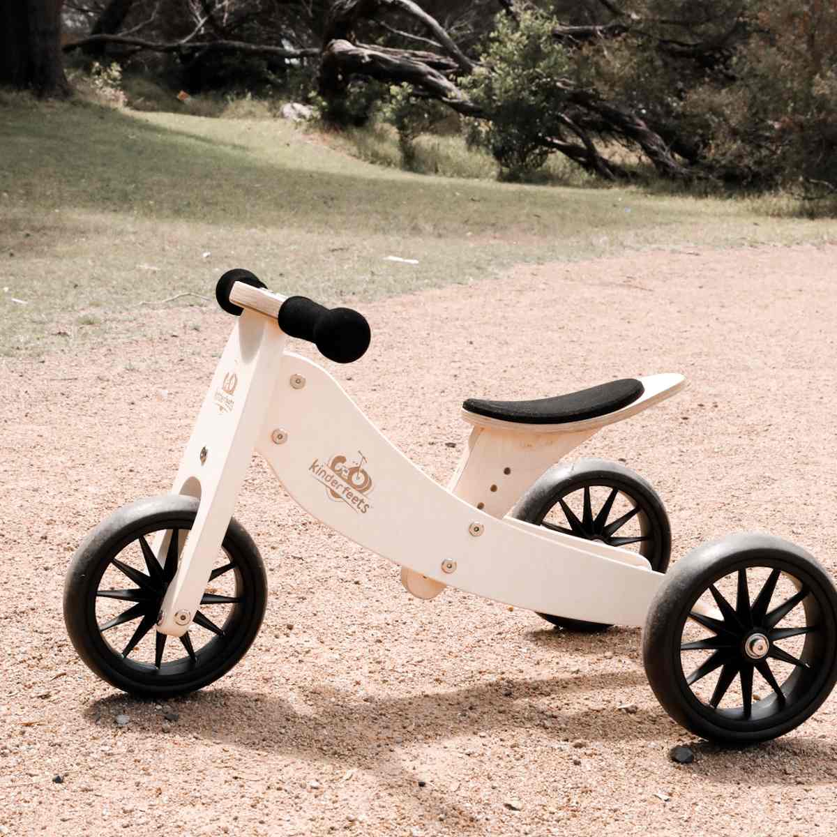 Kinderfeets 2 in 1 Tiny Tot plus Trike and Balance Bike - White