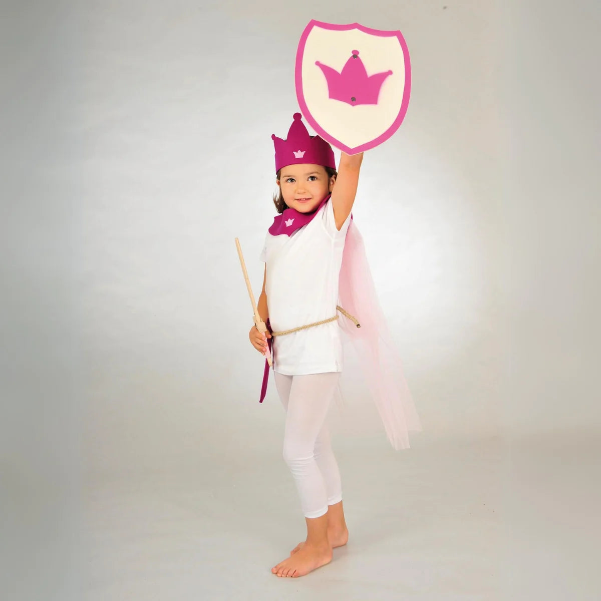Wooden Play Shield - Princess Pink