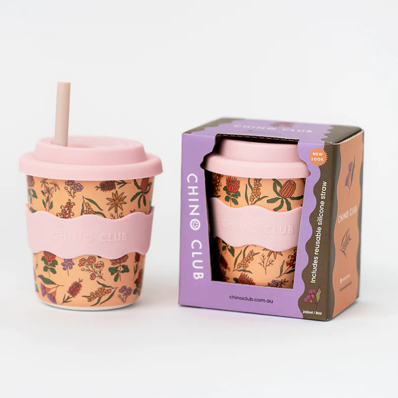 Kids 8oz Chino Cup - Australian Wildflowers
