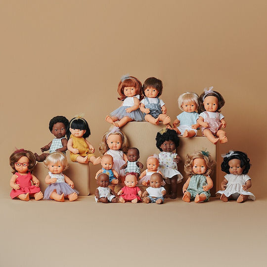 Miniland Doll 38cm Caucasian Red Hair - Girl - Clothed - My Friends & Me