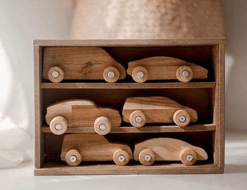 Wooden Car Set - 6 vehicles