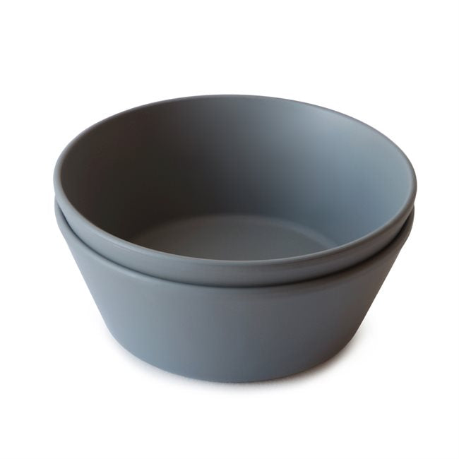 Round Dinner Bowl Set of 2 - Smoke