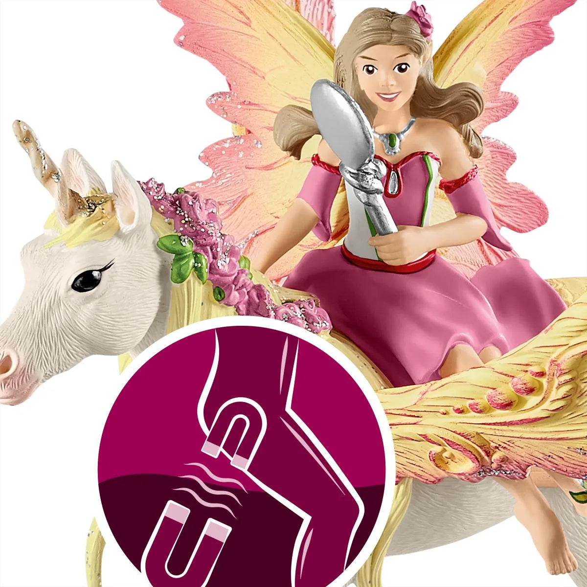 Fairy Feya with Pegasus Unicorn