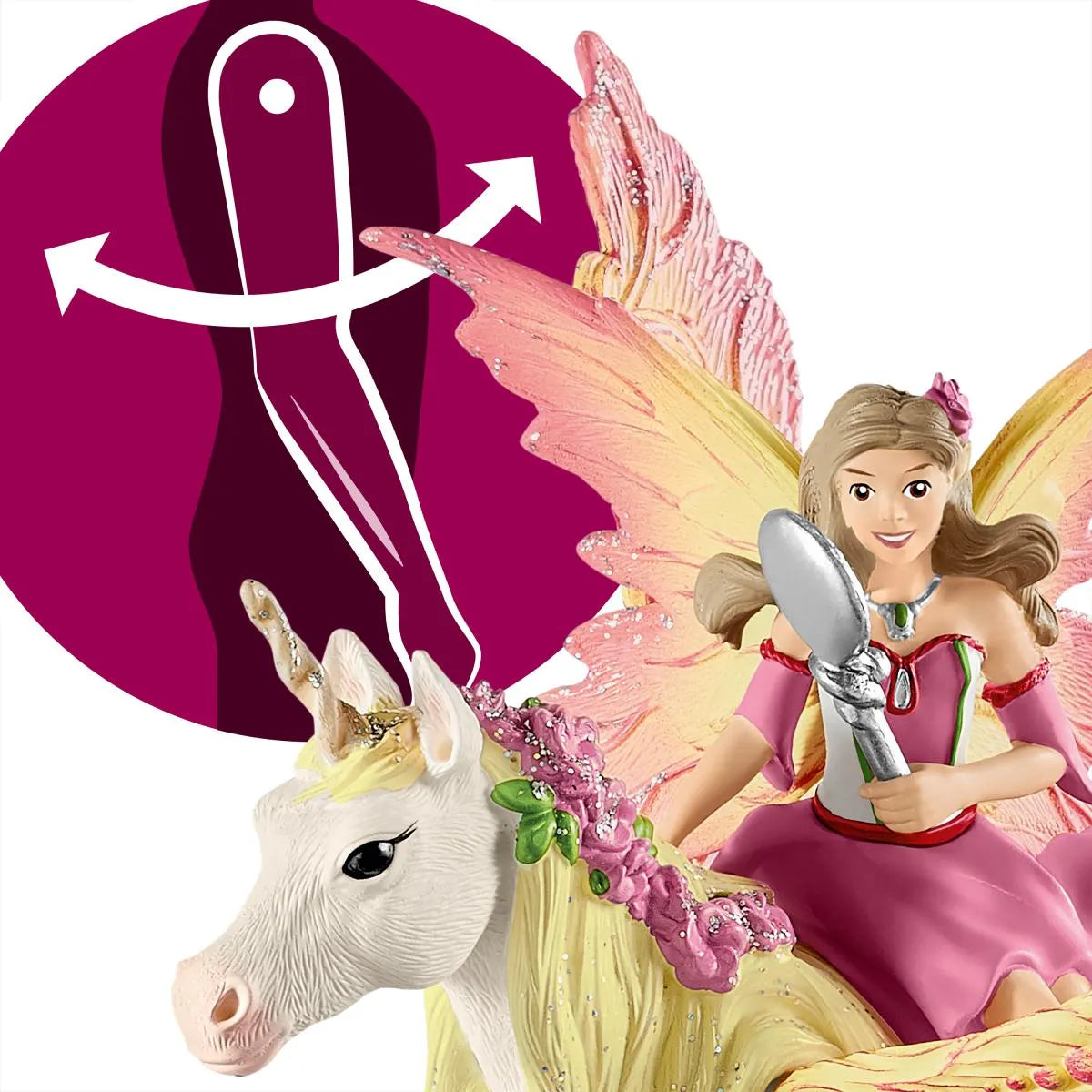 Fairy Feya with Pegasus Unicorn
