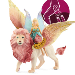 Fairy in Flight on Winged Lion