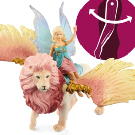 Fairy in Flight on Winged Lion