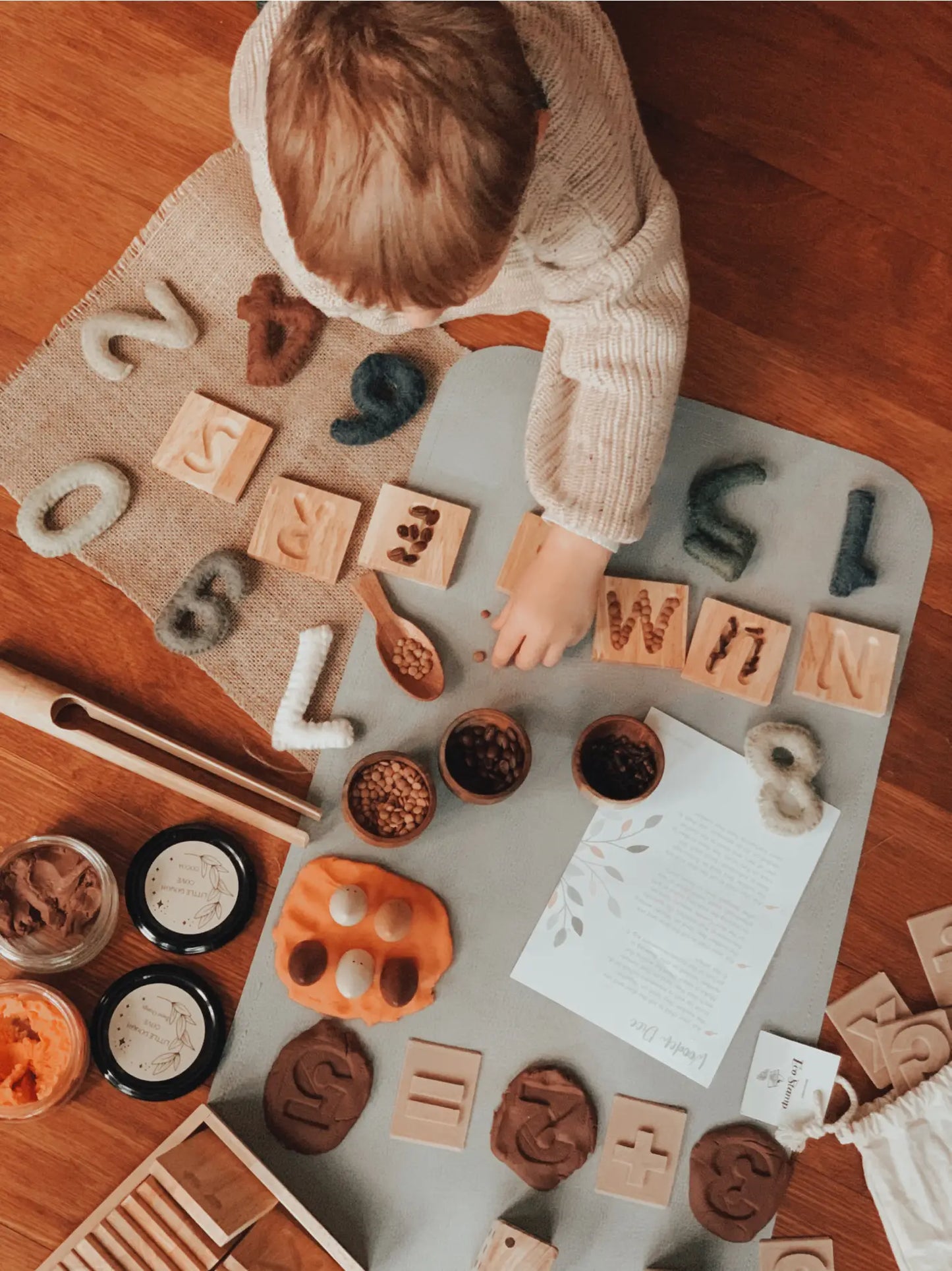 Upper Case Letter Individual Tile Tracing Set