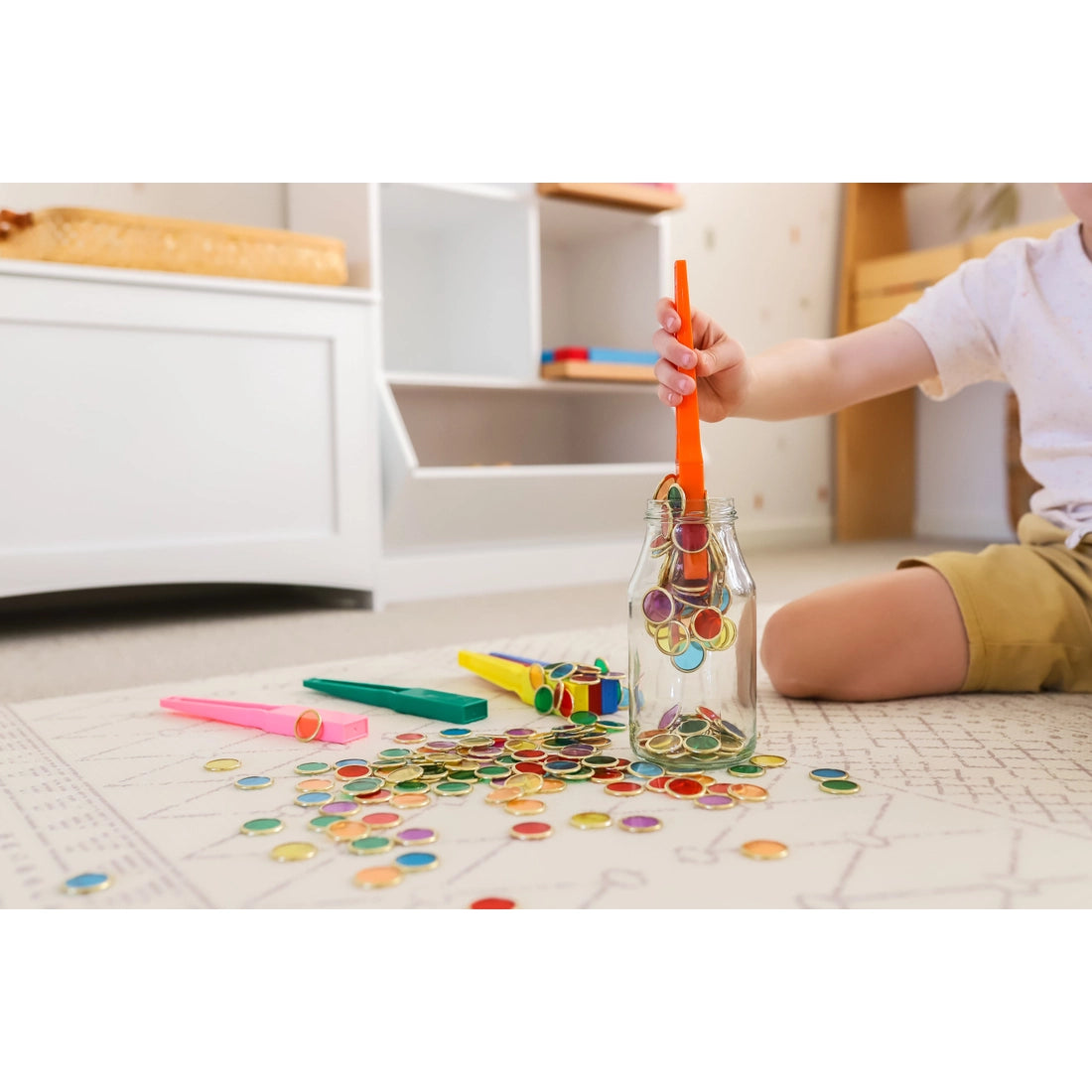 Metal Rimmed Counting Chips - Pack of 100