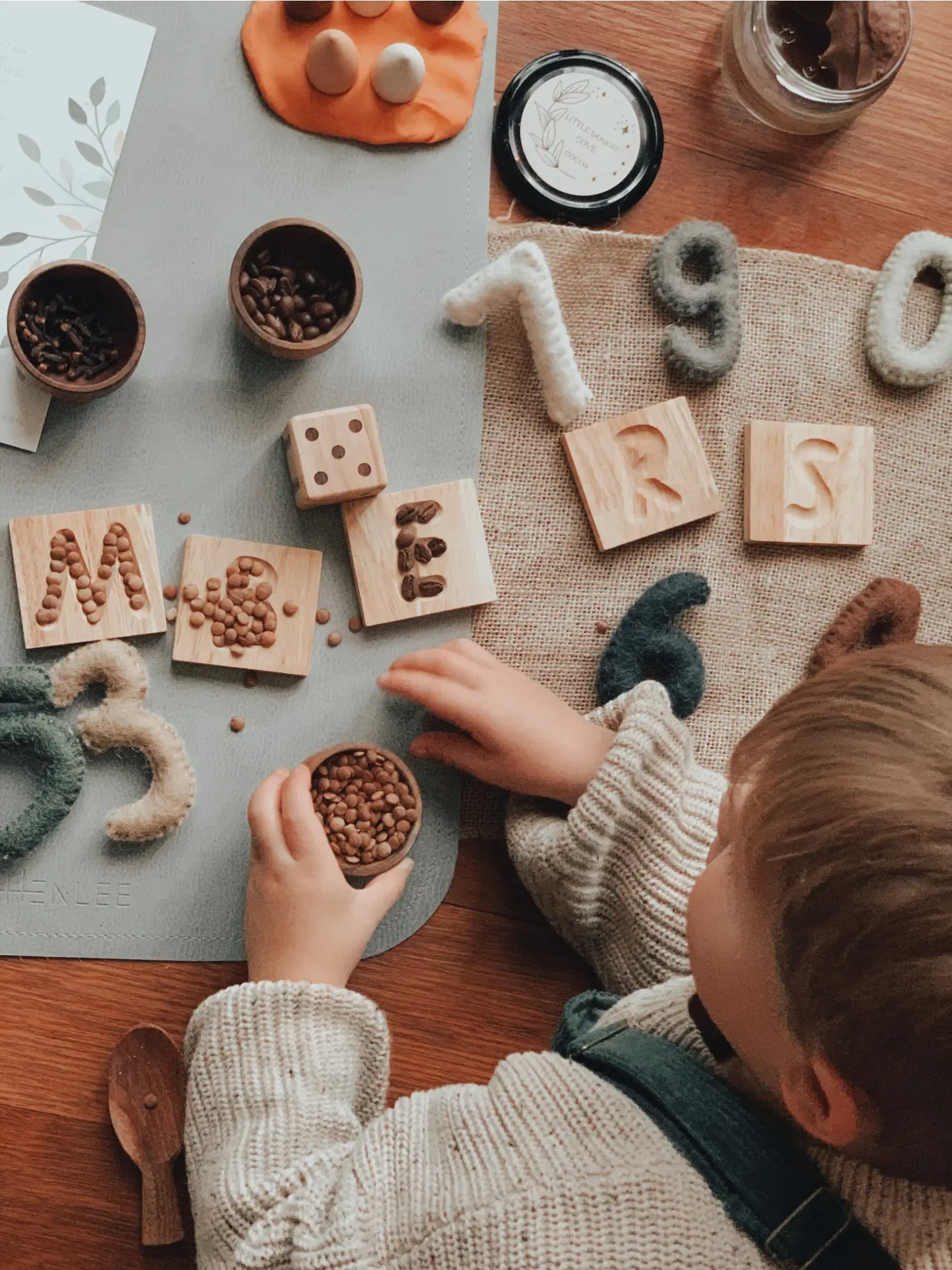 Upper Case Letter Individual Tile Tracing Set