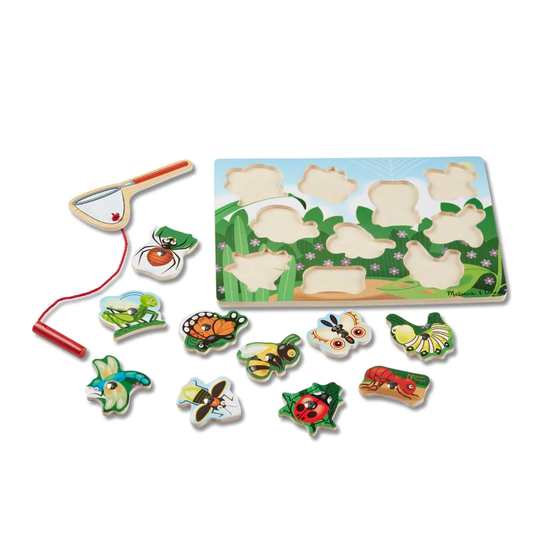 Magnetic Bug Catching Game