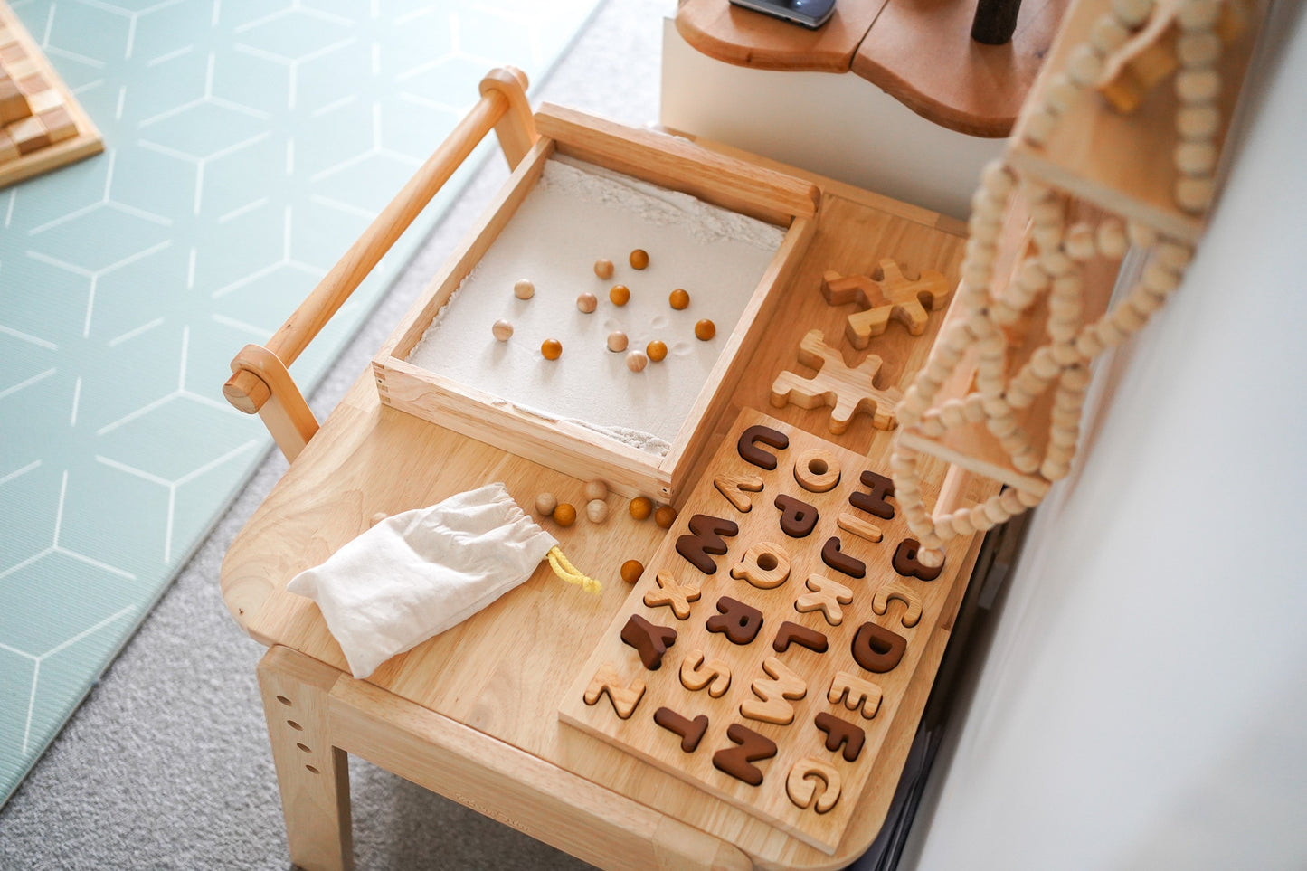 Letter Puzzle - Capital Letter Wooden Natural