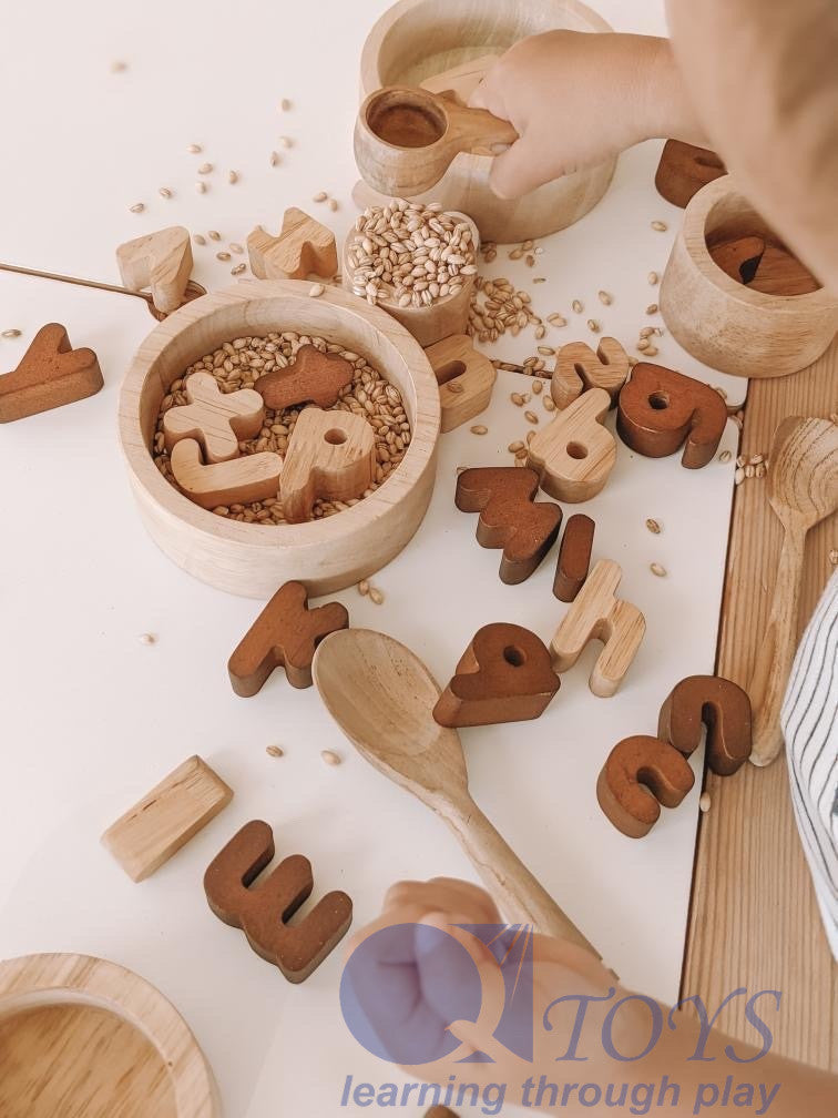 Wooden Lower Case Letters