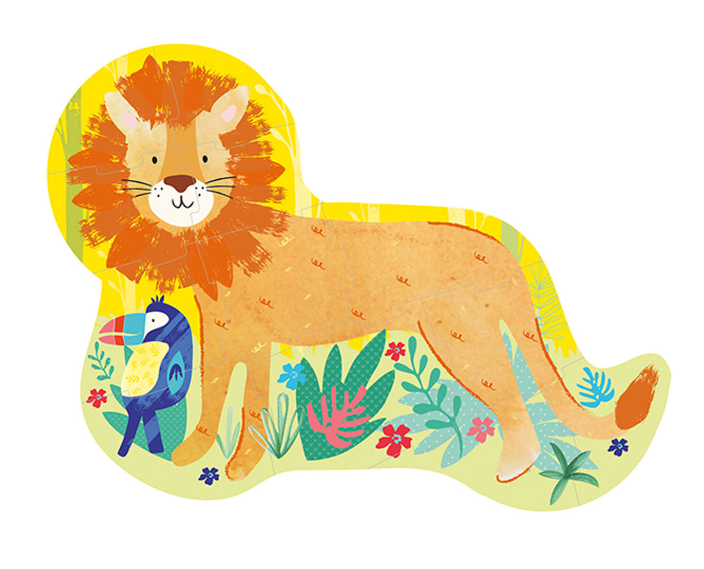 Shaped Jigsaw Puzzle 12 pc - Lion