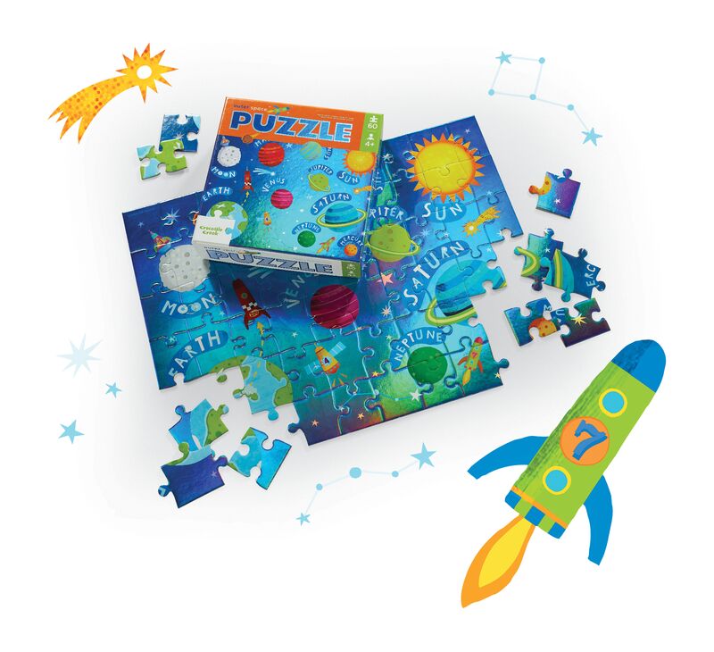 Foil Puzzle 60 pc - Outer Space