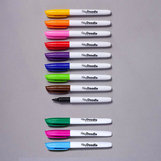 Hey Doodle Markers - Set of 12 - Standard