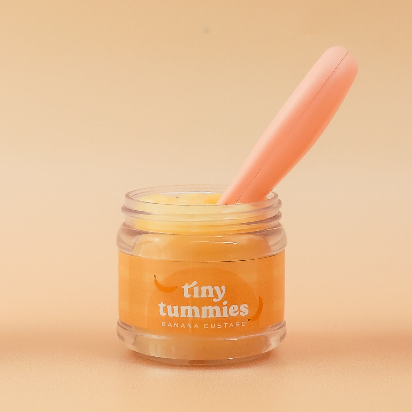 Tiny Harlow's Tiny Tummies - Banana Custard Puree Jar and Spoon