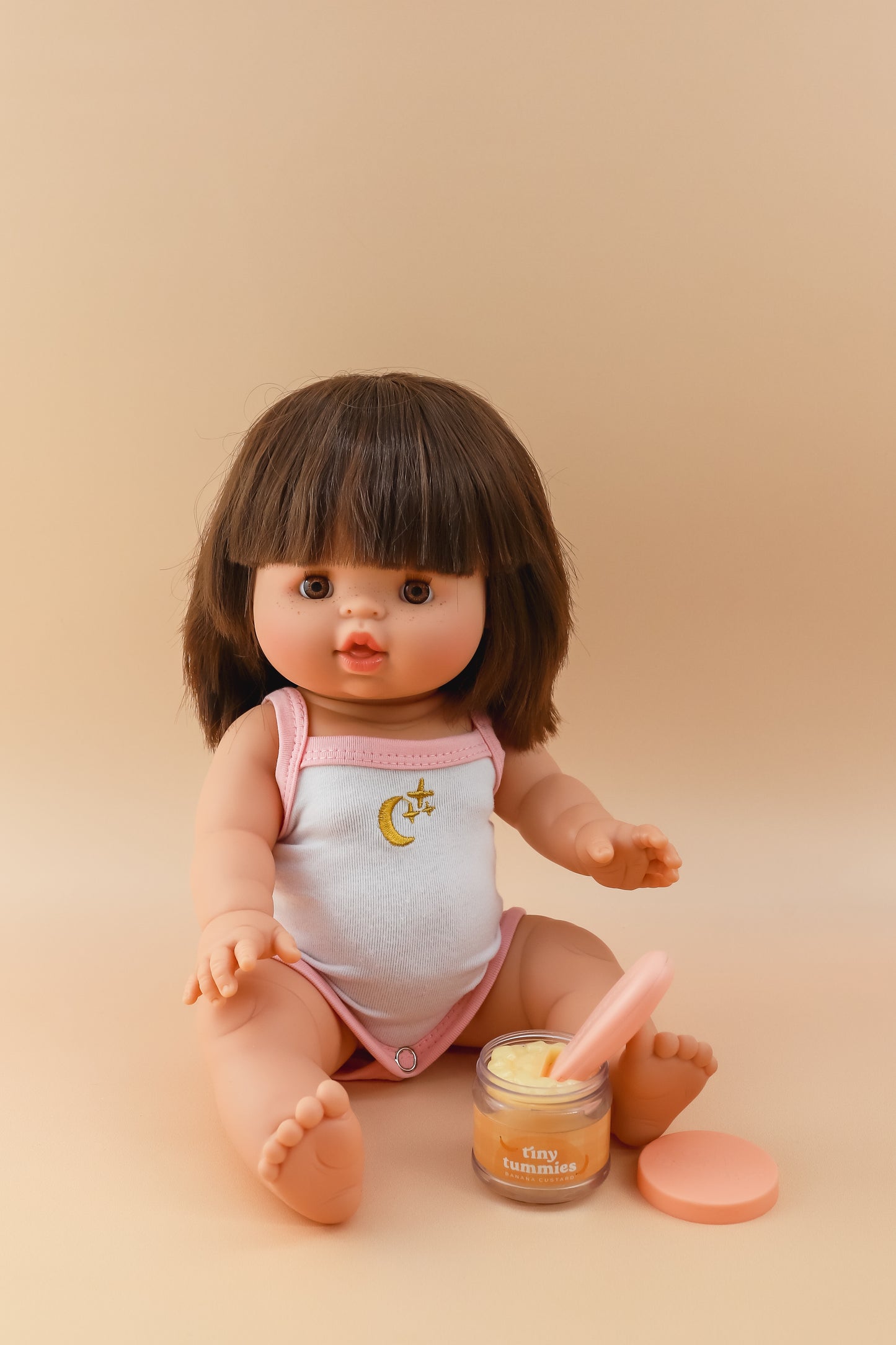 Tiny Harlow's Tiny Tummies - Banana Custard Puree Jar and Spoon