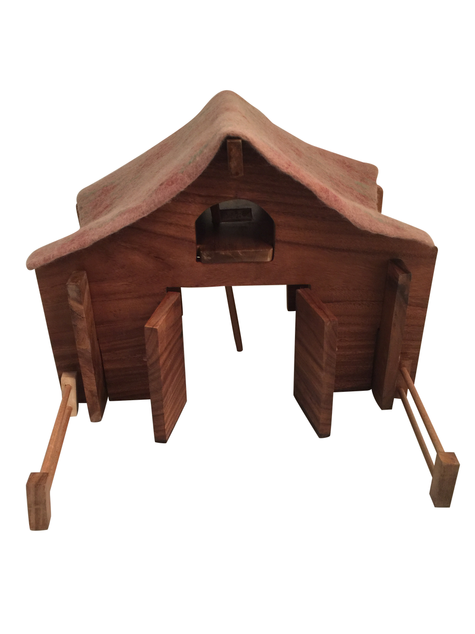 Barn with Felt Roof and Ladder