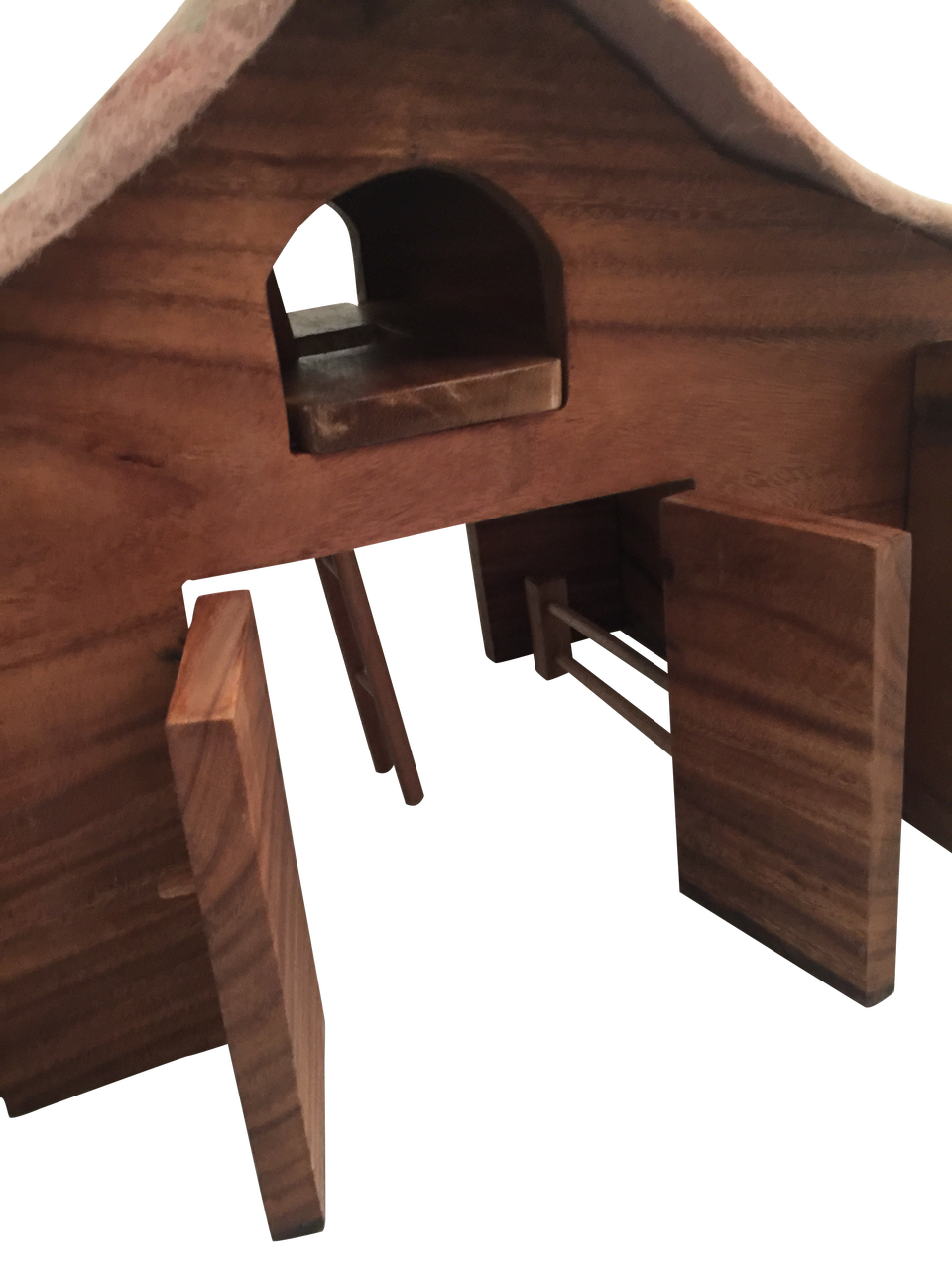 Barn with Felt Roof and Ladder