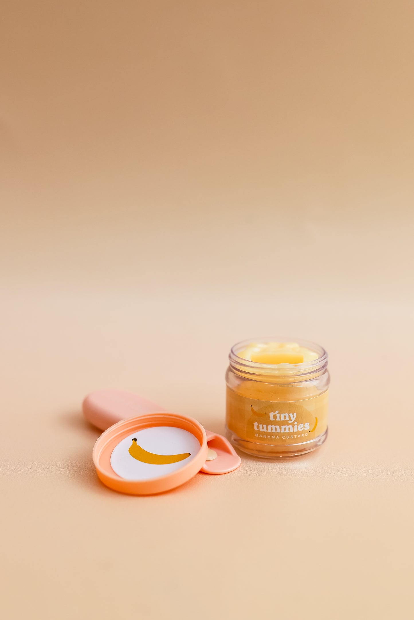 Tiny Harlow's Tiny Tummies - Banana Custard Puree Jar and Spoon