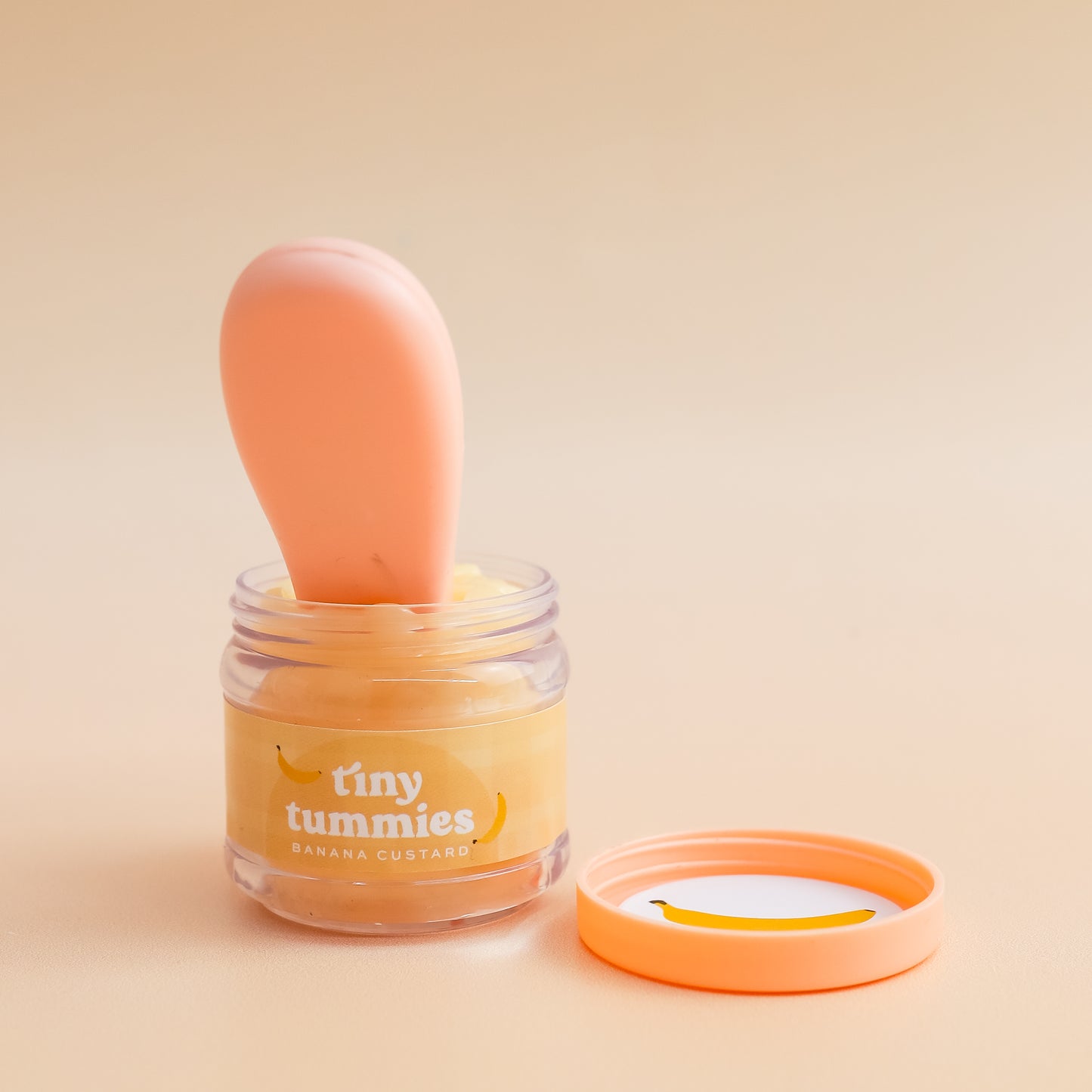 Tiny Harlow's Tiny Tummies - Banana Custard Puree Jar and Spoon