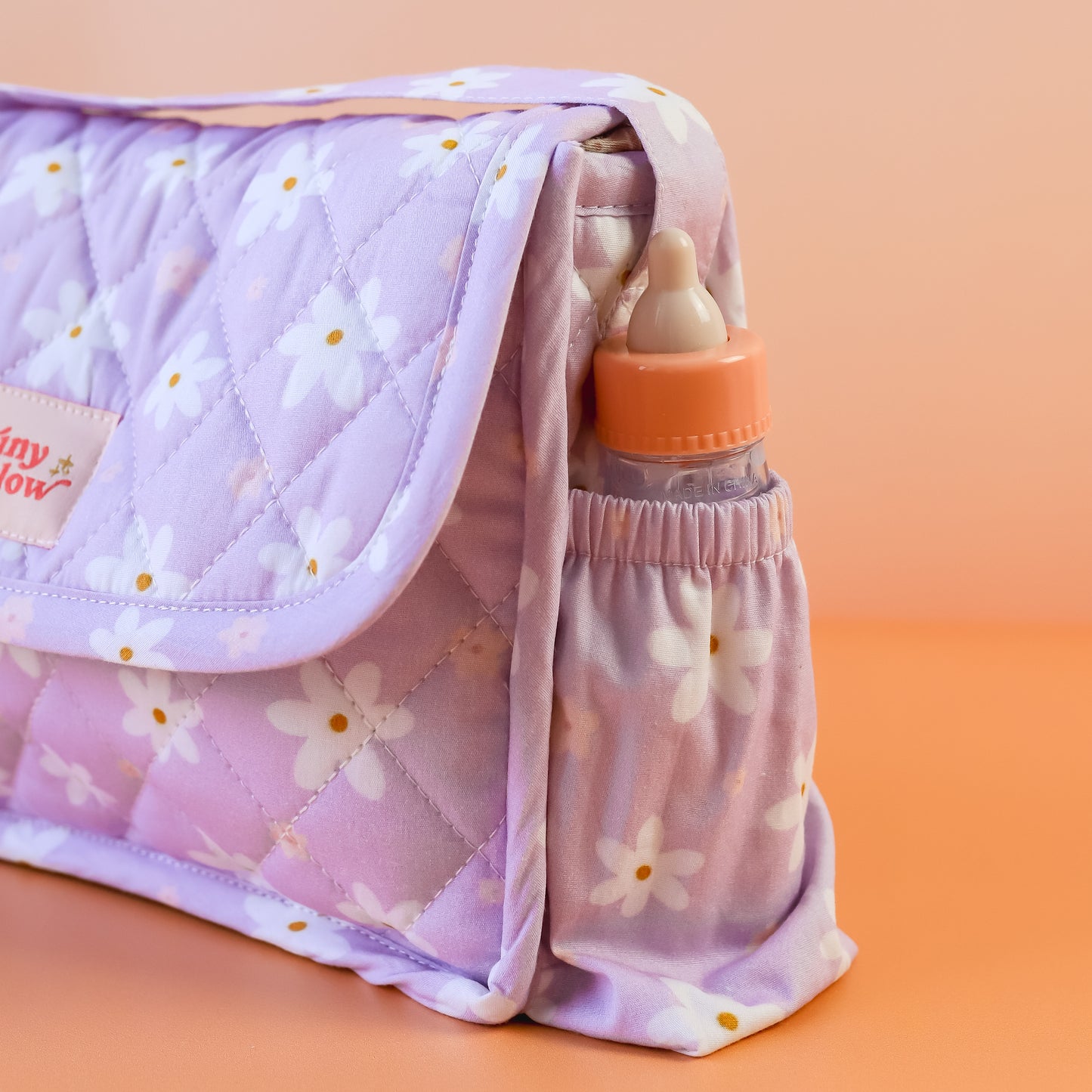 Tiny Nurturers Doll's Nappy Bag and Set - Lilac Daisy
