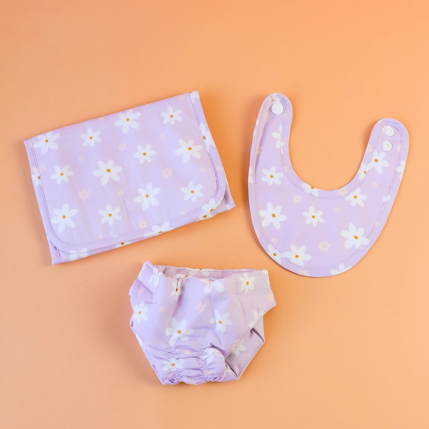 Tiny Nurturers Doll's Nappy Bag and Set - Lilac Daisy