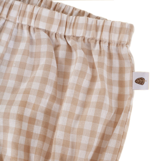 Roma Bloomer - Taupe Gingham