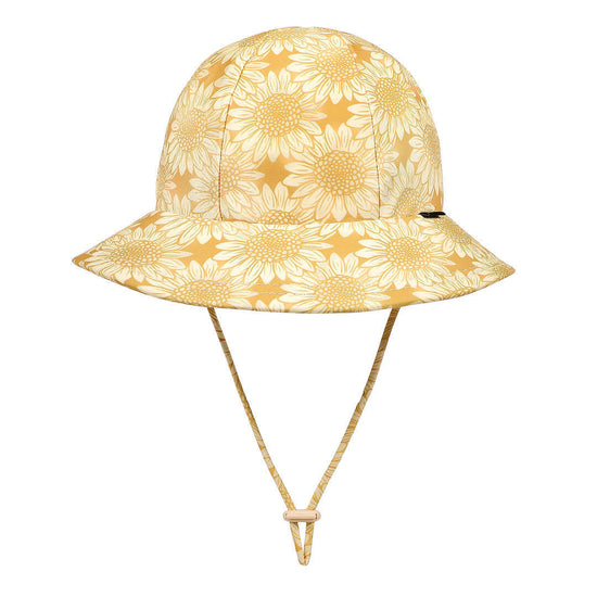 Swim Hat - Ponytail Bucket - Sunflower