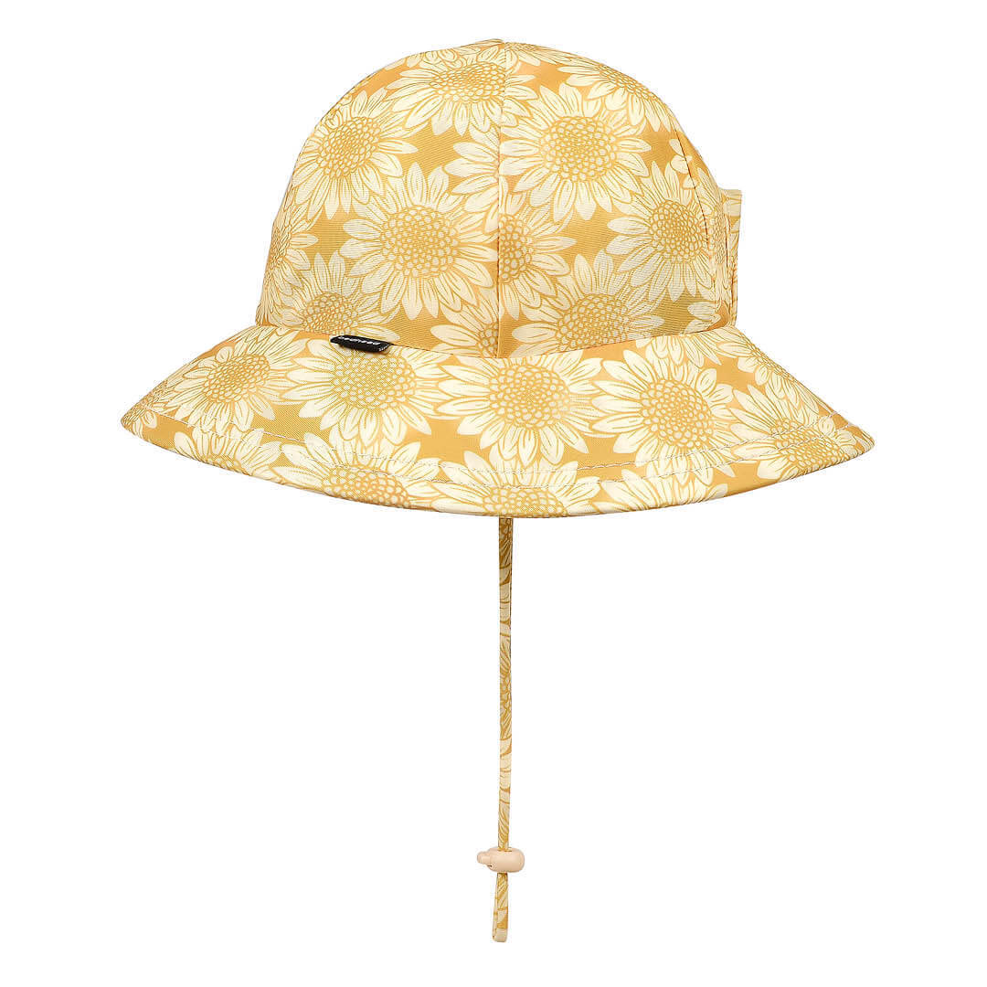 Swim Hat - Ponytail Bucket - Sunflower