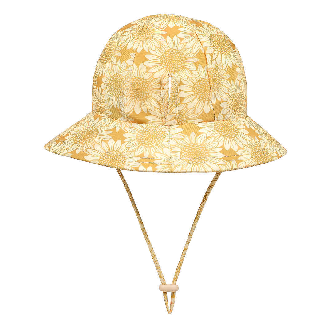 Swim Hat - Ponytail Bucket - Sunflower