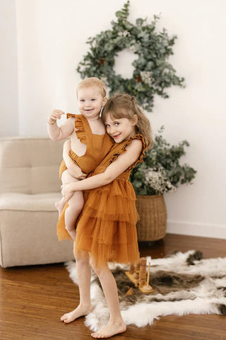 Caramel Tulle Dress - size 2 ONLY