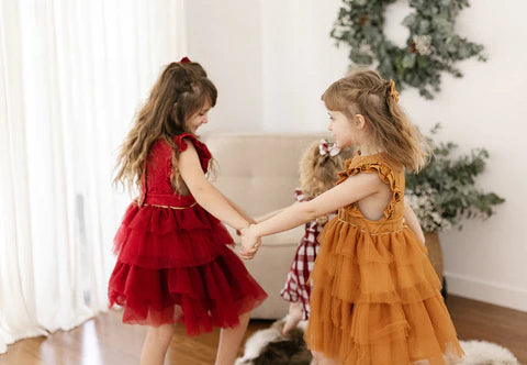 Caramel Tulle Dress - size 2 ONLY
