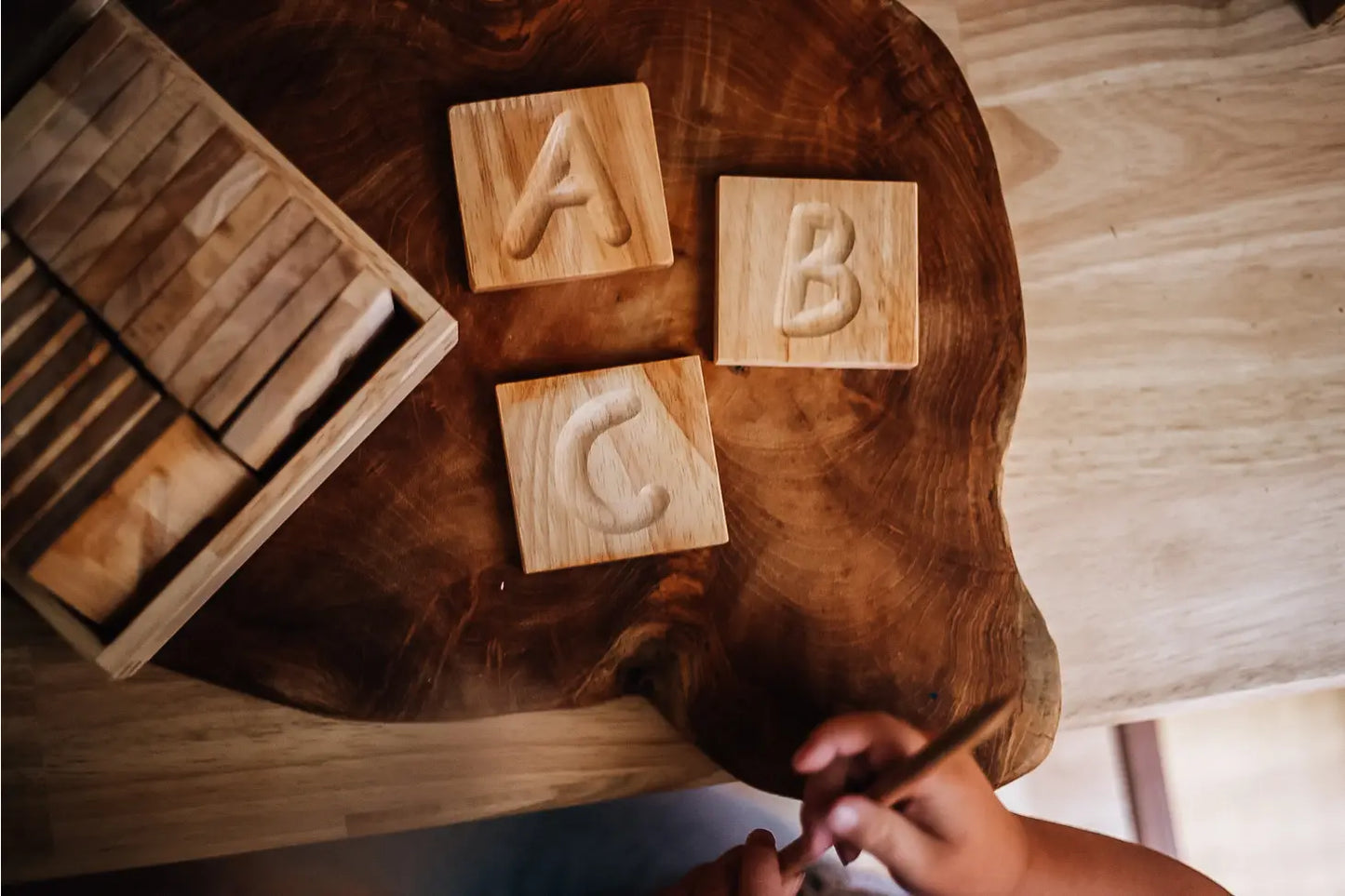 Upper Case Letter Individual Tile Tracing Set