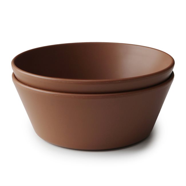 Round Dinner Bowl Set of 2 - Caramel