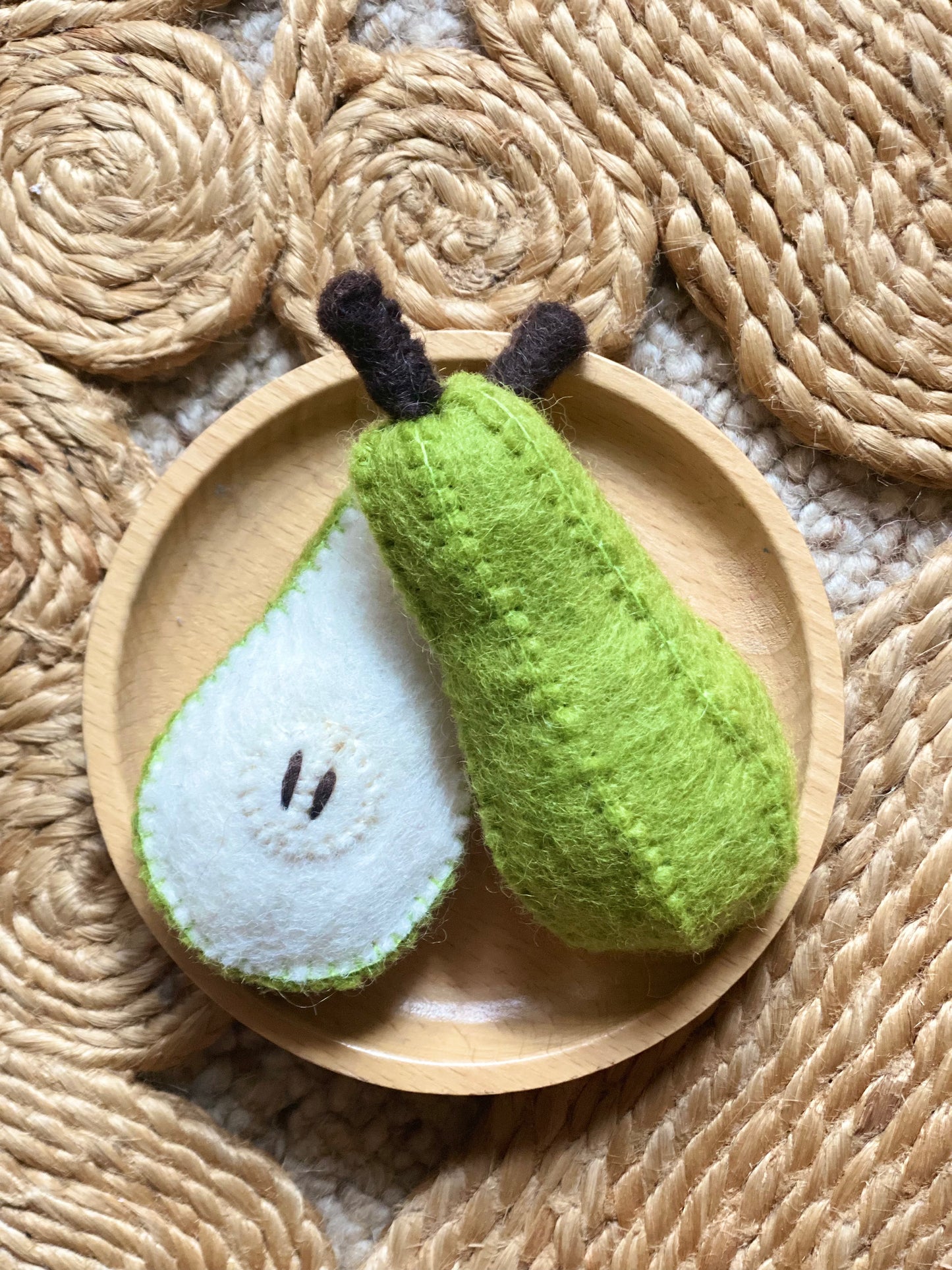 PRE ORDER - Felt Pear - Halves
