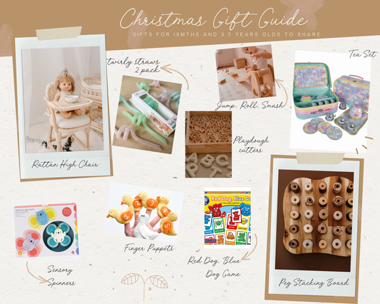 Christmas Gift Guide - Gifts for 18mths and 3.5 years olds to share