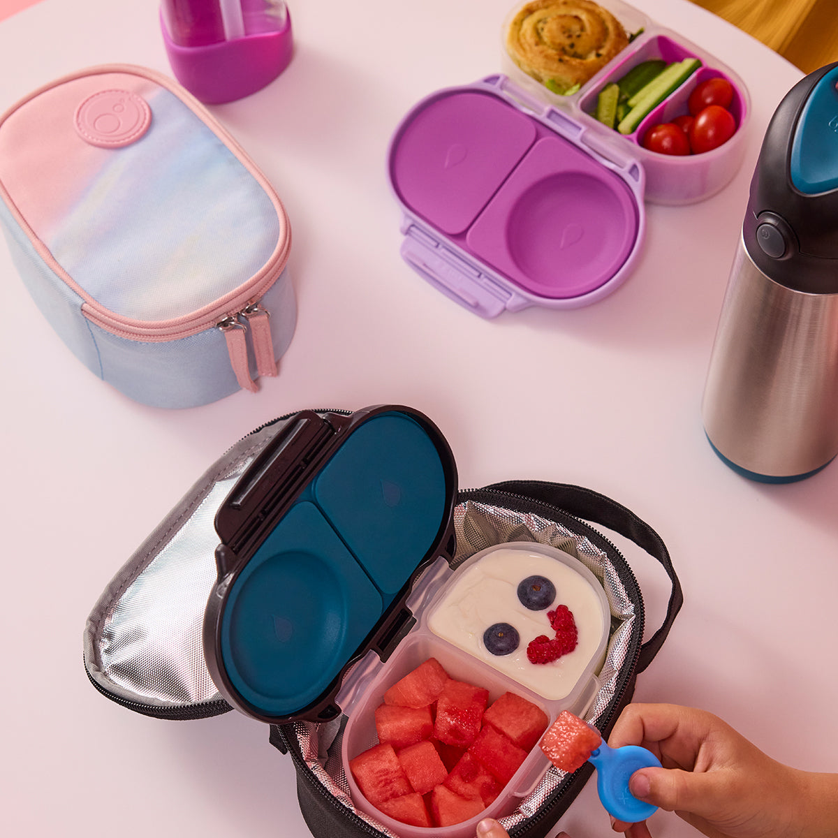 Mini Spoon + Fork Duo - Cloud