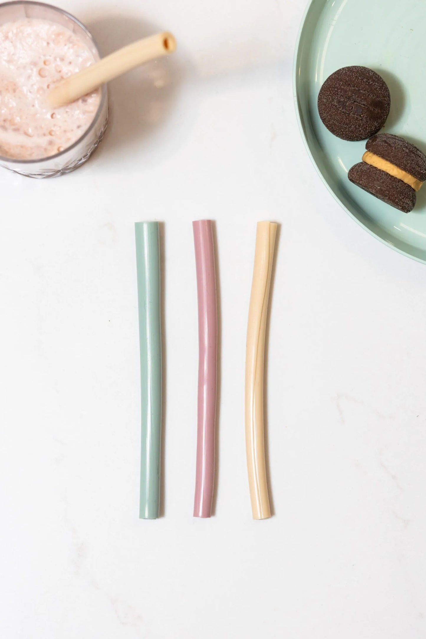 Flex and Roll Silicon Straws - Set of 6