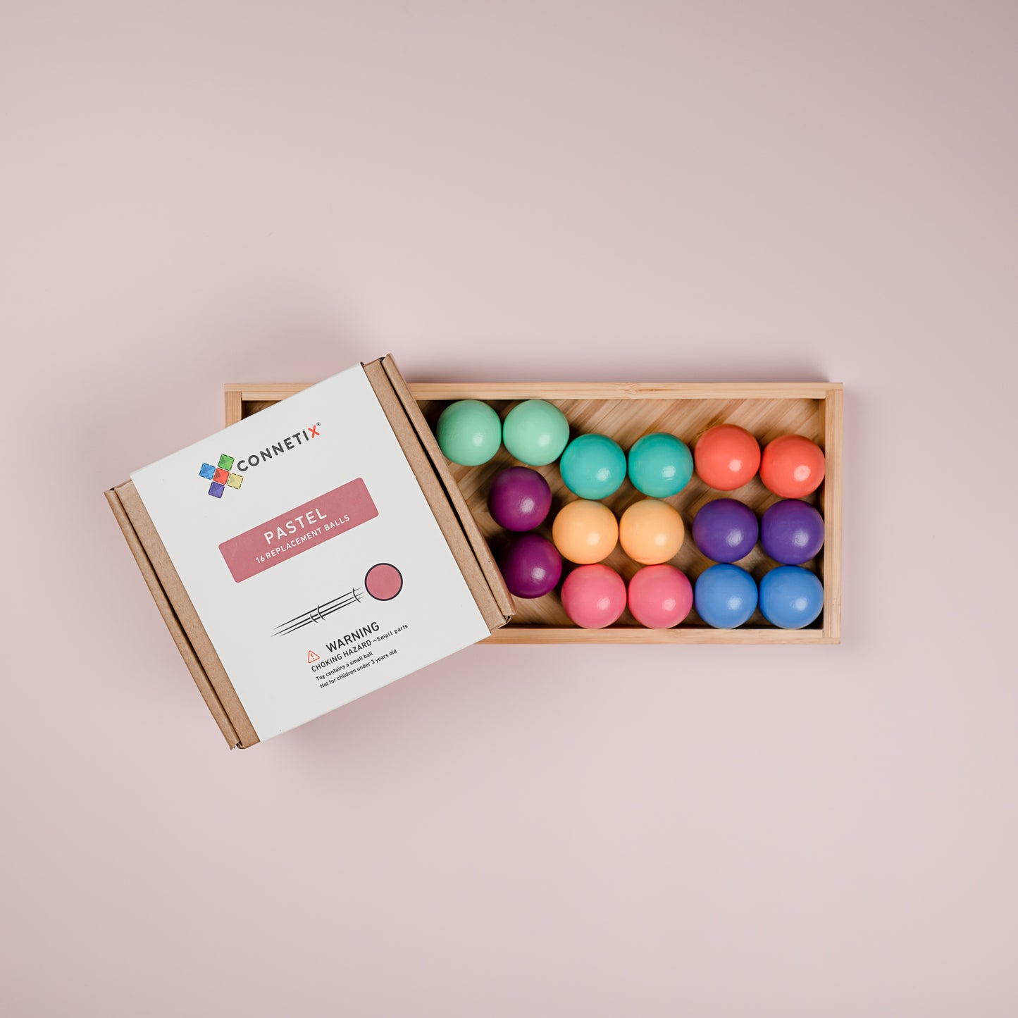 Magnetic Tiles - 16 pc Pastel Ball Pack