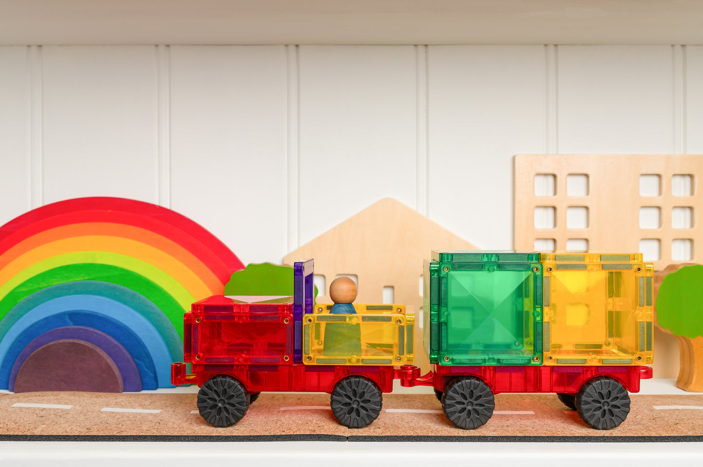 Magnetic Tiles - 24 pc Rainbow Motion Pack