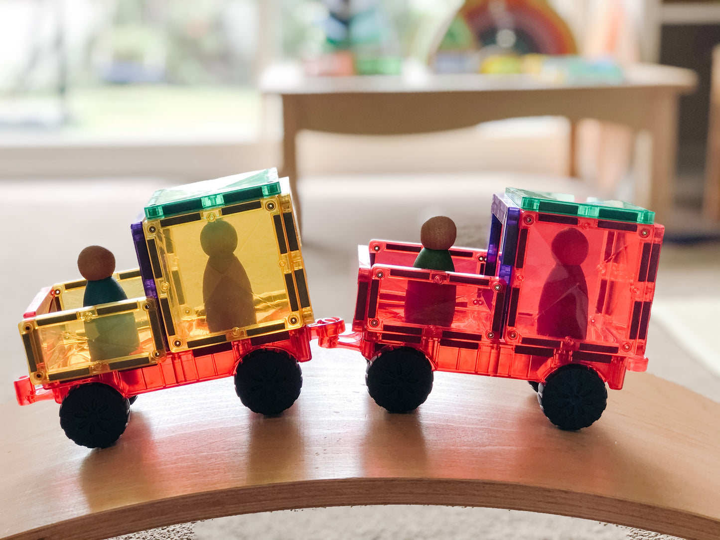Magnetic Tiles - 24 pc Rainbow Motion Pack