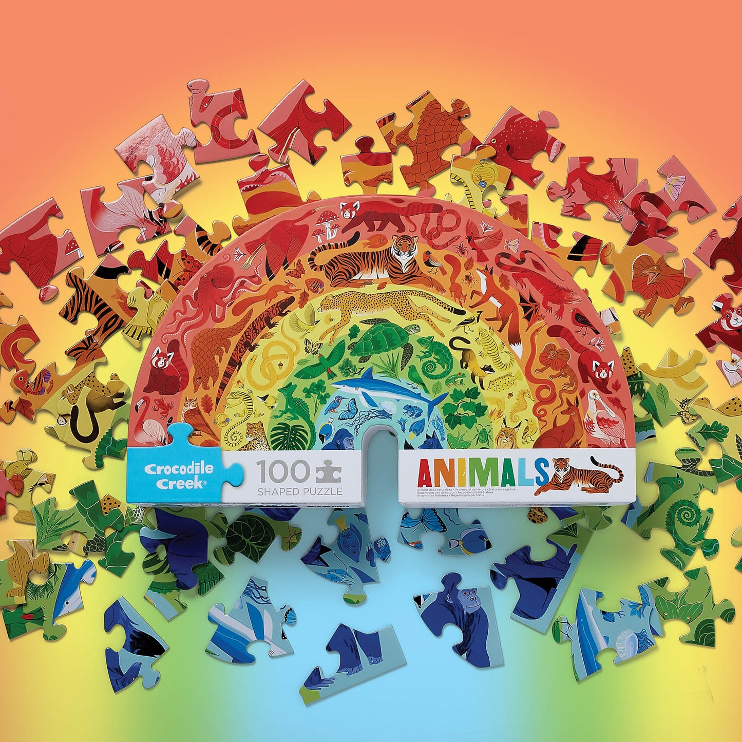 Rainbow Puzzle 100 pc - Animals